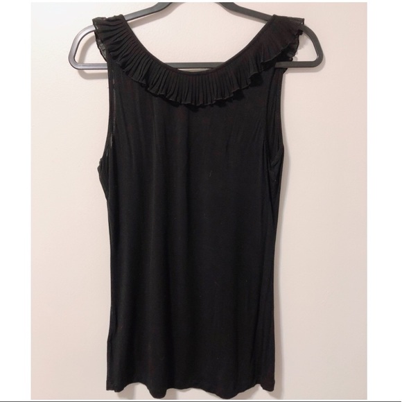 H&M | Black Ruffle Tank Top - Picture 2 of 4